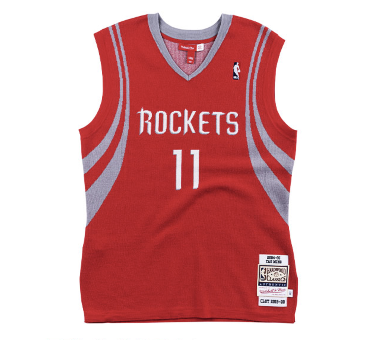 mitchellnessxclot联名姚明羊毛针织球衣