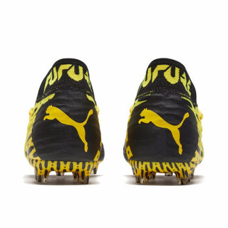 PUMA 彪马 105755 新款男子撞色足球鞋 FUTURE 5.1 NETFIT 黄色-黑色
