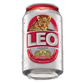 LEO 大麦拉格 纯麦啤酒  整箱装 330ml*24听装