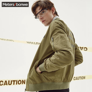 Meters bonwe 美特斯邦威 男款棒球服夹克