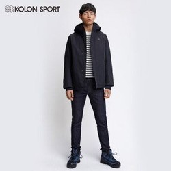 KOLONSPORT/可隆火山棉服夹克 智能加热棉衣情侣男女款户外冲锋衣秋冬外套 LHPJ0SN111-BL 黑色 95/M