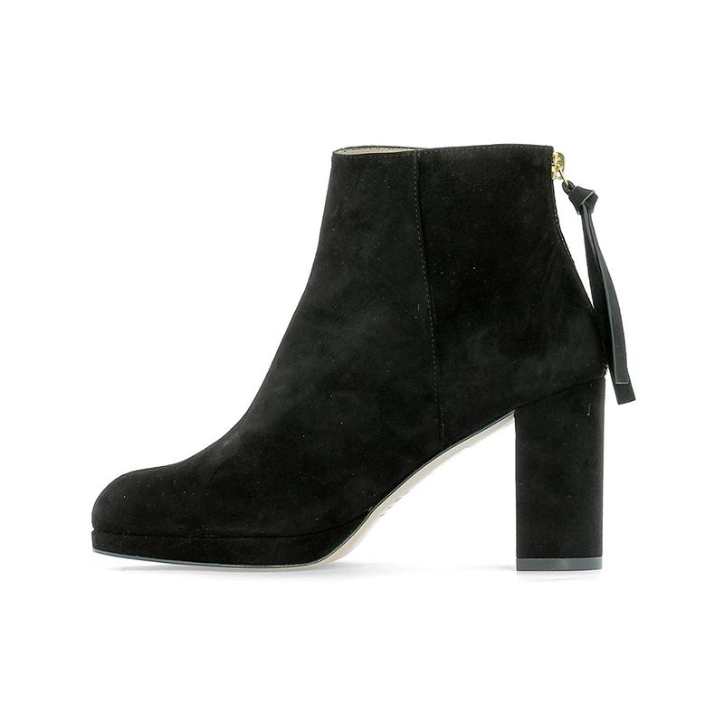 STUART WEITZMAN 斯图尔特·韦茨曼 MARTINE系列 女士高跟短靴 MARTINESUEDEBLACK 黑色 39