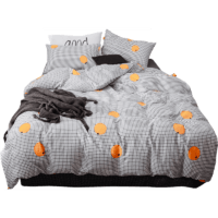 Dohia 多喜爱 秋意暖橙 纯棉床上四件套 1.5米床