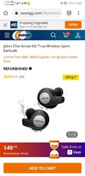 Jabra active 65t蓝牙官翻耳机