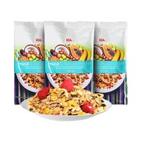 瑞典进口ICA即食水果麦片燕麦早餐食品即食50%坚果750g*3包 3组 *3件