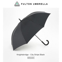 英国富尔顿FULTON自动长柄伞复古绅士雨伞男士商务超大伞抗风雨伞 爵士桥黑色条纹 *3件