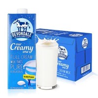 移动专享：德运（Devondale）全脂高钙纯牛奶 1L*10盒 