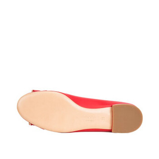 FERRAGAMO 菲拉格慕女鞋 女士VARINA粗跟平底鞋牛皮正装单鞋 红色01N554 692153 9/39.5