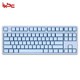 ikbc W200 机械键盘 2.4G无线 游戏键盘 87键 cherry轴 樱桃轴 无线机械键盘 蓝色 红轴