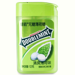 DOUBLEMINT 绿箭 无糖薄荷糖 清爽薄荷味 20粒 12g