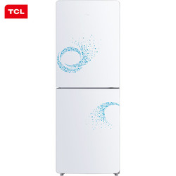 TCL 183升 小型双门电冰箱 一体成型机身 大冷冻力 德国工艺 德国设计 节能养鲜双门（缤纷蓝）BCD-183KZ50 *3件