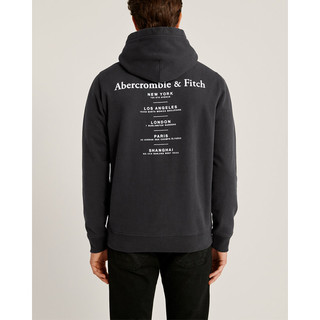 Abercrombie＆Fitch男装卫衣 A&F Logo图案套头帽衫 303064-1 AF