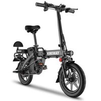 HIMIWAY嗨米 电动自行车 折叠电动车迷你 黑色升级款384W 48v助力续航40-50公里
