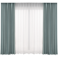 Haidms ml 北欧风窗帘轻奢清新简约ins少女纯色全遮光卧室客厅隔音安装定制