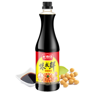 长寿花 味极鲜特级酱油855ml  调料调味料 *12件