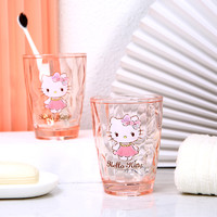 限时包邮HELLO KITTY 凯蒂猫透明粉色漱口杯创意可爱儿童漱口杯
