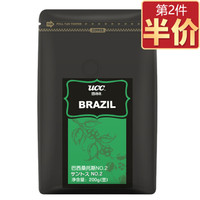 UCC(悠诗诗) 巴西桑托斯NO.2咖啡豆 200克/包X1包 *2件