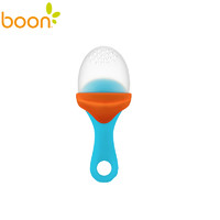 ’Boon啵儿 硅胶咬咬果蔬乐加盖升级版 蓝色/桔色 *3件