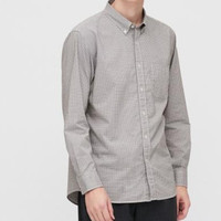 UNIQLO 优衣库 427291 男士长绒棉格子衬衫