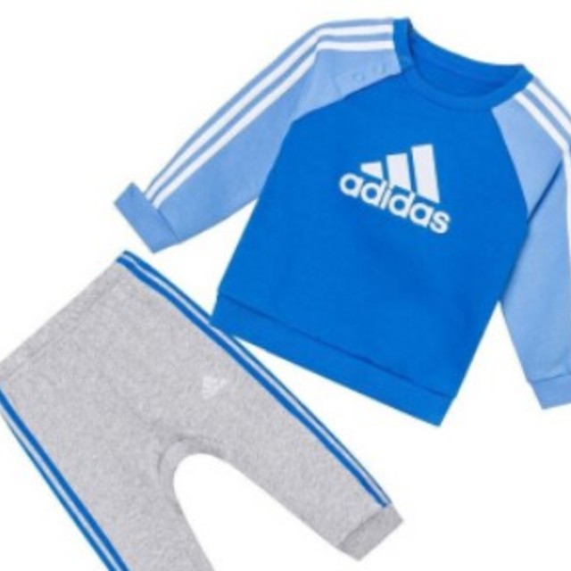 adidas 阿迪达斯男童运动套装ED1159 蓝灰色80cm 【报价价格评测怎么样】-什么值得买