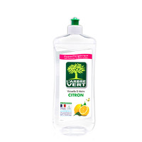 L'ARBRE VERT绿树浓缩洗洁精柠檬香型 厨房家庭装家用750ml*2件