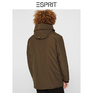 ESPRIT 埃斯普利特 男士短款连帽羽绒服 119EE2G011-355  暗卡其绿 170/92A/S