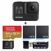 GoPro HERO8 Black 4K 运动相机套装 双电池+读卡器+内存卡