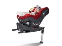 宝贝第一启萌 0-4岁新生儿儿童安全座椅360度旋转汽车用宝宝婴儿 星耀红