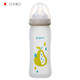 贝亲(Pigeon) 玻璃奶瓶 婴儿奶瓶宽口径奶瓶 进口硅橡胶保护层240ml梨子款 M号奶嘴(3个月以上) *3件