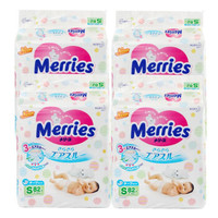 花王Merries纸尿裤S82片*4包（4-8kg） *2件