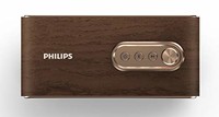 Philips 飞利浦 便携式蓝牙音箱 V 10 小时电池续航时间 强劲的声音 哑铃 3.5毫米音频输入 10瓦 棕色