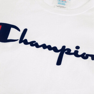 Champion 男士圆领长袖T恤 GT47-Y07954-WHC 白色 M