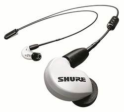 Shure 隔音耳机，单动态微喇SE215SPE-W+BT2 SE215