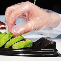 食品吃龙虾手套加厚透明塑料PE薄膜手套一次性手套餐饮美发手膜 食品级标准款 400只