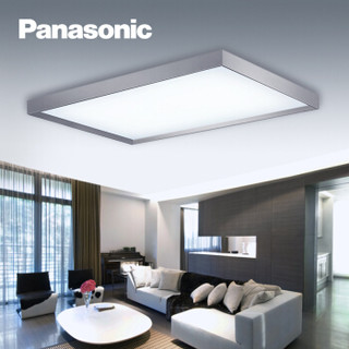 松下（Panasonic）吸顶灯LED遥控调光调色简约时尚客厅卧室吸顶灯超薄长方灯松醒繁星系列 灰色HHXZ7009
