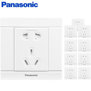 Panasonic 松下 五孔插座 10支套装   白色