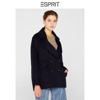 ESPRIT 埃斯普利特 女士短款长袖外套 099EO1G058 深海蓝 175/92A/L