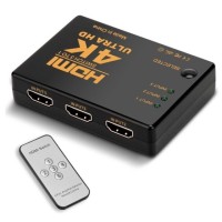 HONGDAK HDMI 三进一出切换器 带遥控