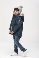 H&M 男童棉服外套 0625117 深蓝色 95cm