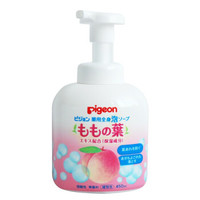 贝亲(PIGEON)婴儿桃子水精华泡沫洗发沐浴二合一450ml *5件