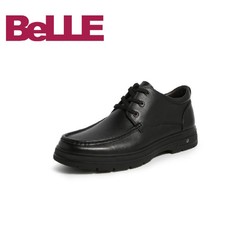 Belle/百丽2019冬新商场同款牛皮革男商务休闲皮靴短靴B6741DD9