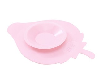 Springbuds 子初 儿童碗勺叉三件套 粉色