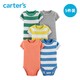 Carters新生婴儿连体衣春夏装宝宝短袖包屁衣哈衣爬服5件装/3件装