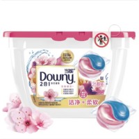 京东PLUS会员、凑单品：Downy 当妮 2合1洗衣凝珠 樱花 25颗 +凑单品