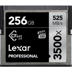 雷克沙 CFast2.0卡3500X  525M 4K存储卡 1DXII 摄像机内存卡 CFast卡256G