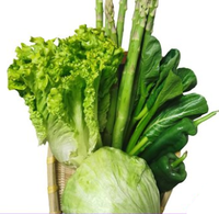 一番滋园 新鲜时令蔬菜组合 5种 （球生菜 罗莎绿 芦笋500g 广东菜心500克 青椒）5斤