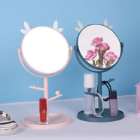 镜子台式化妆镜可旋转镜子学生宿舍梳妆镜子
