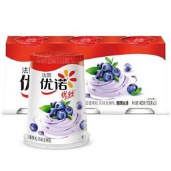 优诺 优丝 蓝莓果粒 135g*3   酸奶酸牛奶风味发酵乳 *3件