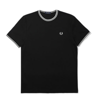 FRED PERRY 佛莱德·派瑞 男士拼色边饰T恤