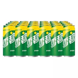 雪碧（Sprite）Sleek Can 330ml*24罐 整箱装 （新老包装、纸箱/塑包随机发货）